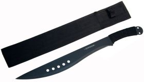 20.5"  Black Machete Full Tang with Black Sheath