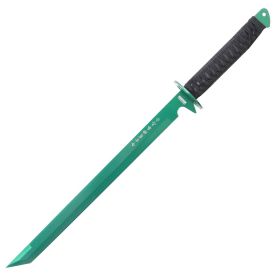 26" Stainless Steel Green Blade Sword with Sheath