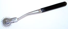 Black Neurological Wartenberg Pinwheel Chrome Plated