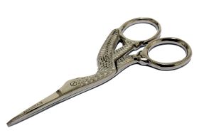 3.5" Embroidery Bird Scissors Silver