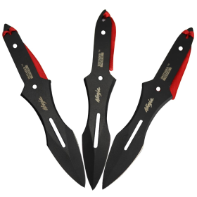 Defender-Xtreme 6.5" Long 3 PC Set Ninja Hunting Tactical Combat Throwing Knives