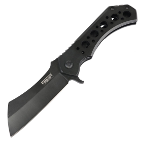 Defender-Xtreme 10" Razor Folding Knife Blade Camping Self Defense Knives Black