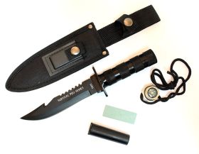 10.5" Stainless Steel Hunting Survival Knife with Sheath 