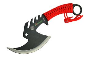 11.5" Zomb-War Tactical Axe Stainless Steel Red