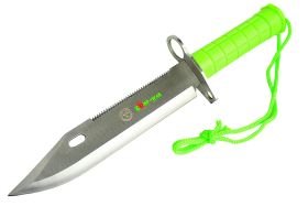 13" Zomb-War Stainless Steel Bayonet w/ Sheath Fire Starter Fishing Survival Kit