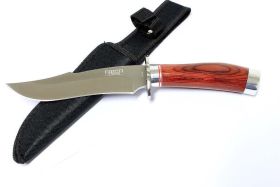 10"  Defender Xtreme Hunting Knife Stainless Steel Blade with Wood Handle