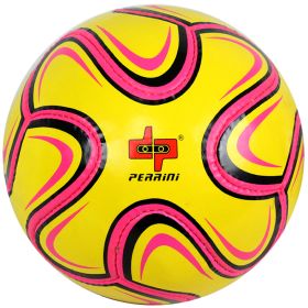 Perrini Match Ball Soccer Pink Yellow Black Football Training Official Size 5