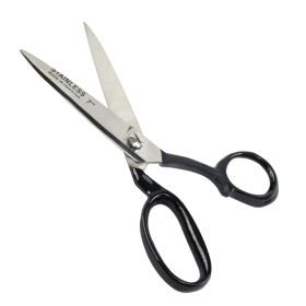 Bdeals 7" Sharp Edge Dressmaking Craft Shear Cutter Fabric Tailor's Scissors Stainless Steel Black Color