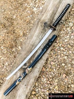 40.5" Black Dragon Collectible Katana Samurai Sword