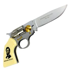 High Quality Defender Abraham Lincoln Gun Folding Knife