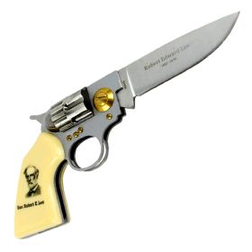 High Quality Defender Gen. Robert E. Lee Gun Folding Knife