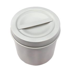 BDeals Stainless Steel Medium Dressing Jar 3.5"x3.5"/9x9cm Hospital Holloware