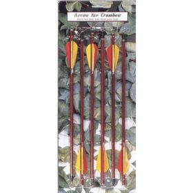 14" Metal Arrows for 180, 150 lbs crossbows 6 Piece Pack