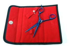 Blue Color Professional Hair Cutting Razor Edge Barber Scissors 6.5"