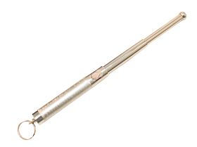 12.5" Silver Color Baton With Key Chain 