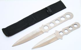 2pc Throwing Knife Set with Sheath