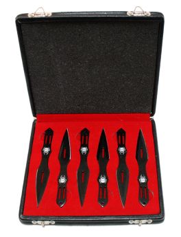 Set of 6 Throwing Knives With Gift Box 