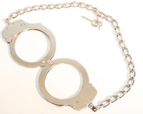 Heavy Duty Steel Leg Cuffs With Two Keys