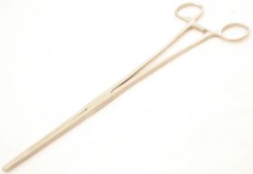 10" Straight Hemostat Clamp Stainless Steel Forceps 