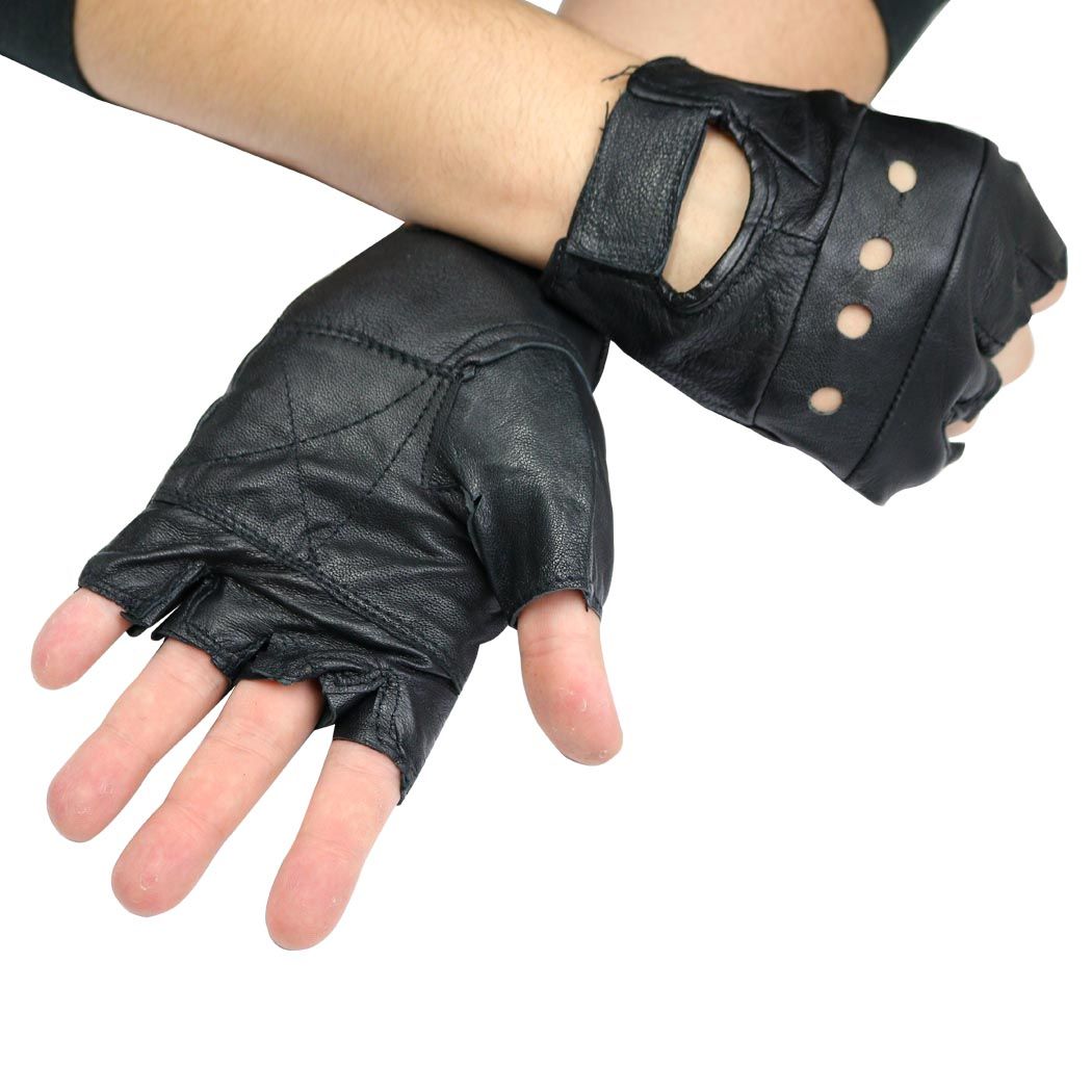 Last Punch Brown Fingerless Sport Weight lifting Workout Gloves All Sizes  S-XXL