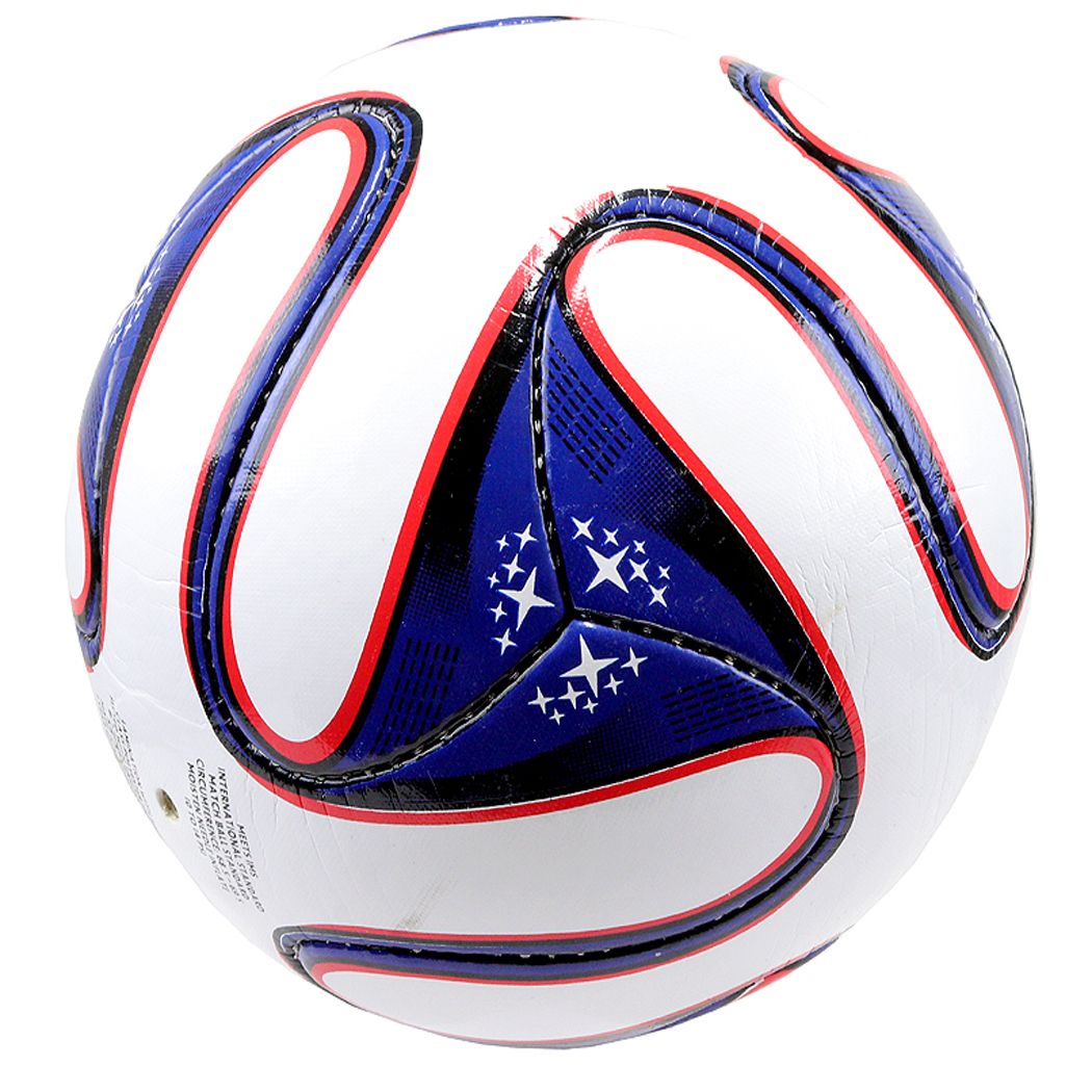 Perrini Classic Indoor Outdoor Sports Blue Black Red White Soccer Ball Size  5