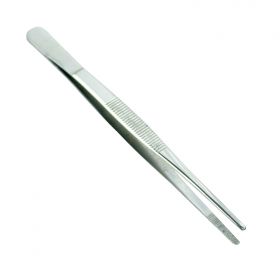 Bdeals General Purpose Precision Thumb Dressing and Tissue Forceps Tweezers 5.5" Stainless Steel