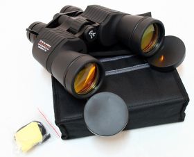 10-30x50 Perrini Zoom Binoculars Ruby Lense High Quality With Pouch 