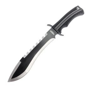 Defender-Xtreme Black  Stainless 3CR13 Steel  16.5" Hunting Knife Machete  with Sheath