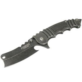 Defender-Xtreme Butcher Style 8.5" Spring Assisted Folding Knife 3CR13 Stainless Steel