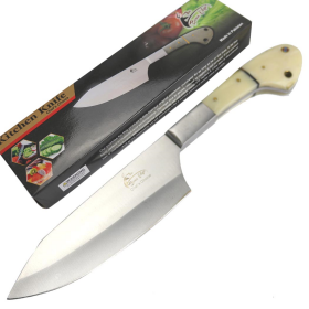 TheBoneEdge 11" Chef Choice Kitchen Knife Bone Handle Stainless Steel Full Tang