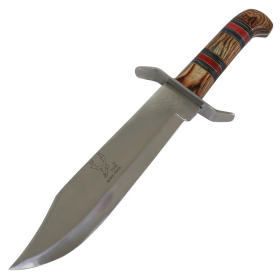 TheBoneEdge 15" Stainless Steel Hunting Knife Outdoor Camping Full Tang Wood Handle