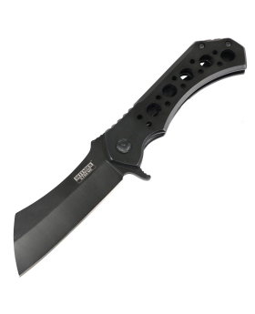 Defender-Xtreme 10" Razor Folding Knife Blade Camping Self Defense Knives Black