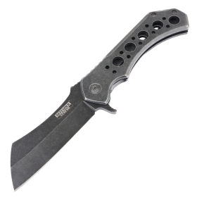 Defender-Xtreme 10" Razor Folding Knife Blade Camping Self Defense Stone Wash
