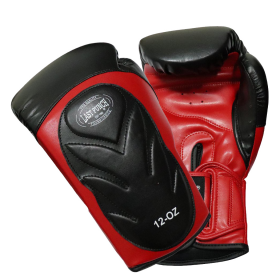 Last Punch Pro Style Training Sparring Boxing Gloves - Red & Black 12 Oz