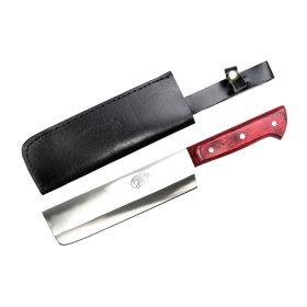 TheBoneEdge 12" Butcher Choice Stainless Steel Kitchen Knife Red Wood Handle