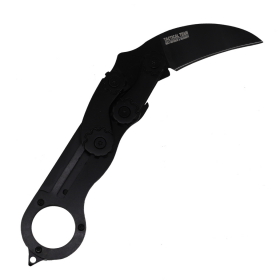 7" Black Liner Lock Roll Fahei Finish Stainless Blade Spring Assisted Folding Knife 3cr13 Steel