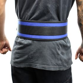Last Punch® 4" Nylon Power Weight Lifting Belt / Back Support Belt Blue