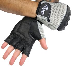 Leather Gloves Silver Color