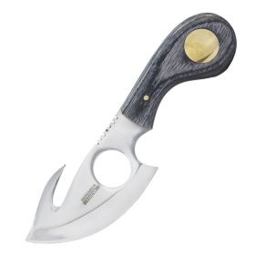 7" Skinner Knife Black Color Handle With Sheath