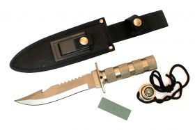 10.5" Stainless Steel Blade Survival Knive with Sheath Heavy Duty