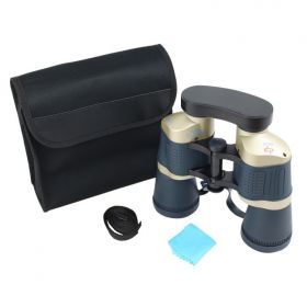 Perrini 30X50 Dark Blue & Tan Free Focus High Definition Binoculars