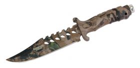 10.5" Fixed Blade Camouflage Hunting Knife Stainless Steel 