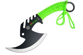 11.5" Zomb-War Tactical Axe Stainless Steel Green