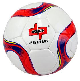 Perrini Match Soccer Ball Training Football Red & Blue Official Size 5