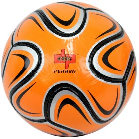 Perrini Match Ball Soccer Silver Orange Black Football Training Official Size 5