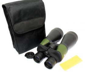 40x60 Green Perrini Powered Outdoor Ultra Compact Binoculars with Pouch