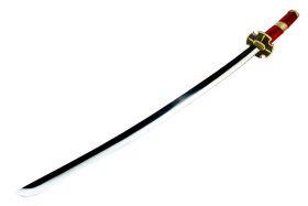 41" Red and Gold Collectible Katana Samurai Sword 
