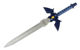 11.5" Fantasy Stainless Steel Blue Hero Dagger