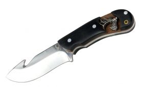 6.25" The Bone Edge Stainless Steel Hunting Knife with Fish Hook and Nylon Sheath