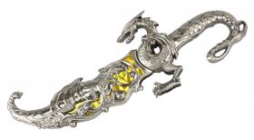 17" Collectible Fantasy Yellow Dragon Dagger